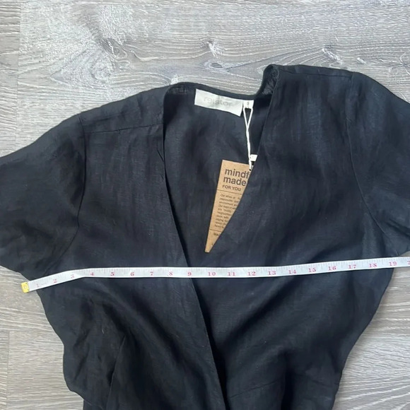 NEW Madewell X Reistor Cropped Wrap linen Jumpsuit - Picture 11 of 12